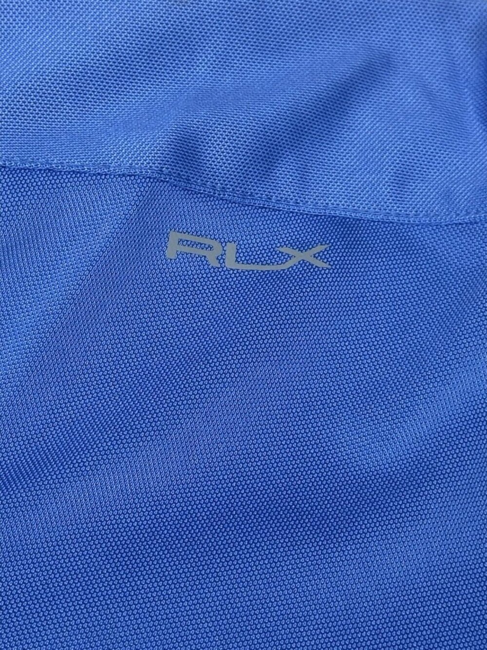 Ralph Lauren RLX Air Tech Pique 1/4 ZIP Tri Color Polo Golf Top Blue Size M New - Picture 4 of 15
